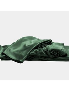  Drap housse en soie 19mm forêt verte