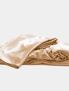  Silk fitted sheet 22mm Champagne