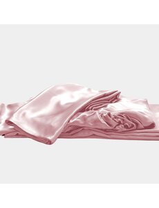  Zijden hoeslaken 19mm roze