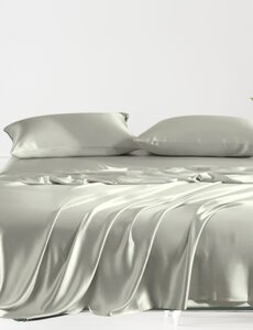  Silk flat sheet 22mm silver