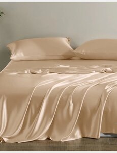  Silk flat sheet 22mm Champagne