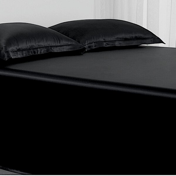 Drap en soie 22momme noir