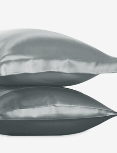  Zijden kussensloop 22mm zilvergrijs