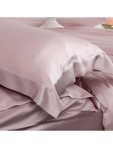  Taies d'oreiller en soie 19mm vintage rose