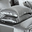 Taies d'oreiller en soie 22 momme gris argent