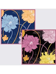  Reverse Two-Tone Printed Silk Scarf