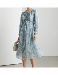  Robe femme en mousseline de soie