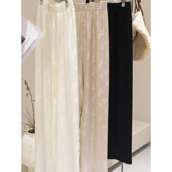 Jacquard Silk Blend Pants