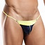 Sexyboy Navy/Yellow G-string herenstring