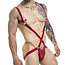 Sexyboy Latex look Red Harness