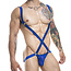 Sexyboy Sexyboy Latex look Royal blue Harness