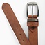 Velez Lederen riem gegraveerd cognac