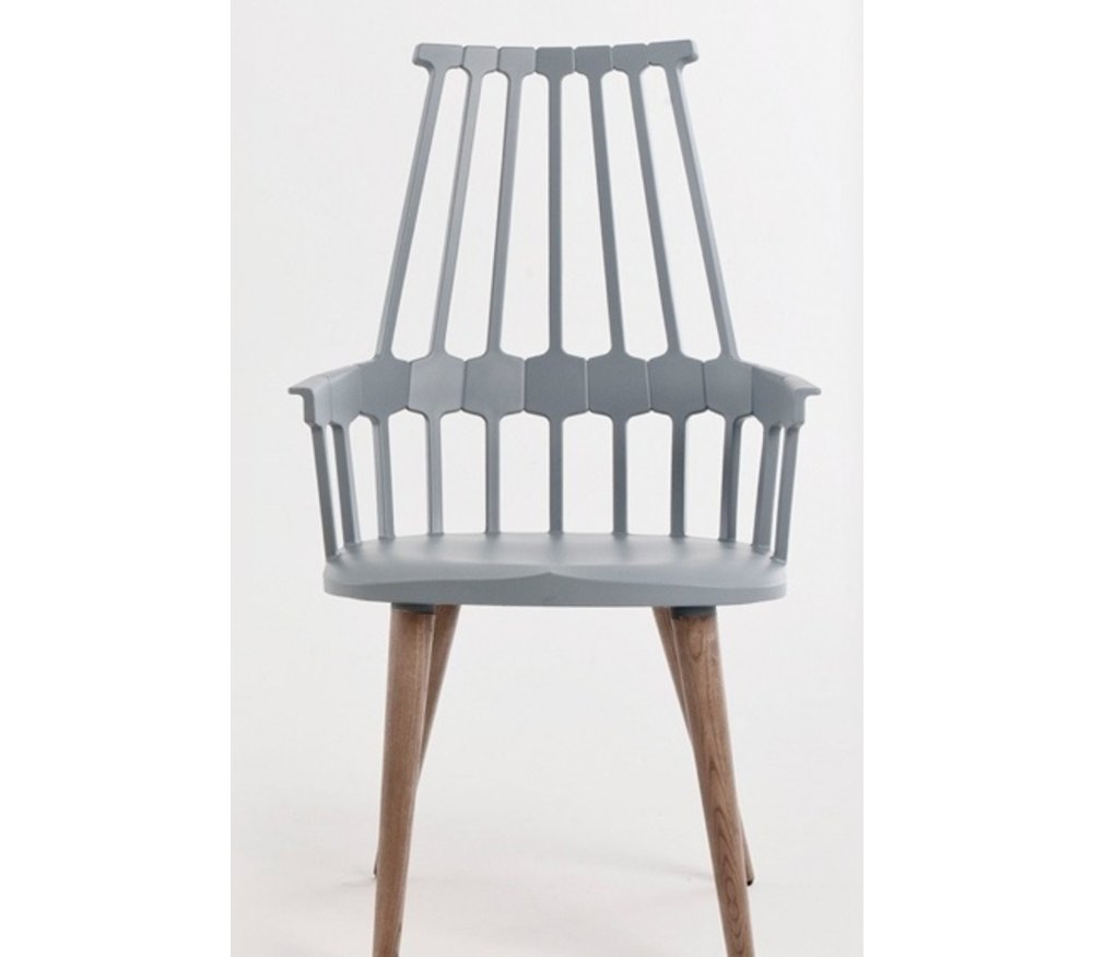Kartell Comback chaise avec pieds en bois