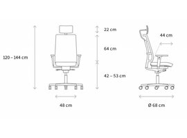 W7 light fauteuil bureau projet ergonomique