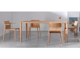 Silu table en bois chêne coloré