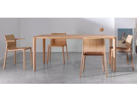 Silu table en bois chêne coloré