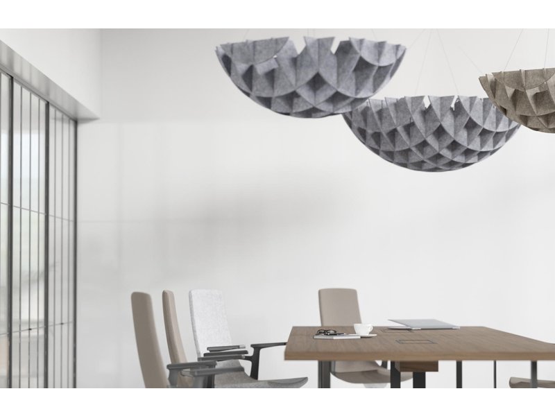 Artwork Cloison élément de plafond acoustique  100% recyclée
