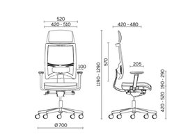 Team strike chaise de bureau  avec appuie tête