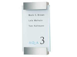 Sign Systems Clear deurbordje - glas - 2 wandhouders- 16h x 10b x 2,4d cm Clear deurbordje - glas - 2 wandhouders- 16h x 10b x 2,4d cm