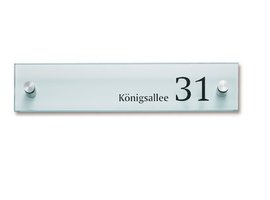 Sign Systems Cristallo signalisation d'entreprise - 12,5h x 60l x 4,5p cm Cristallo signalisation d'entreprise - 12,5h x 60l x 4,5p cm