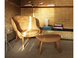 Hyg Lounge Chair Low Oak