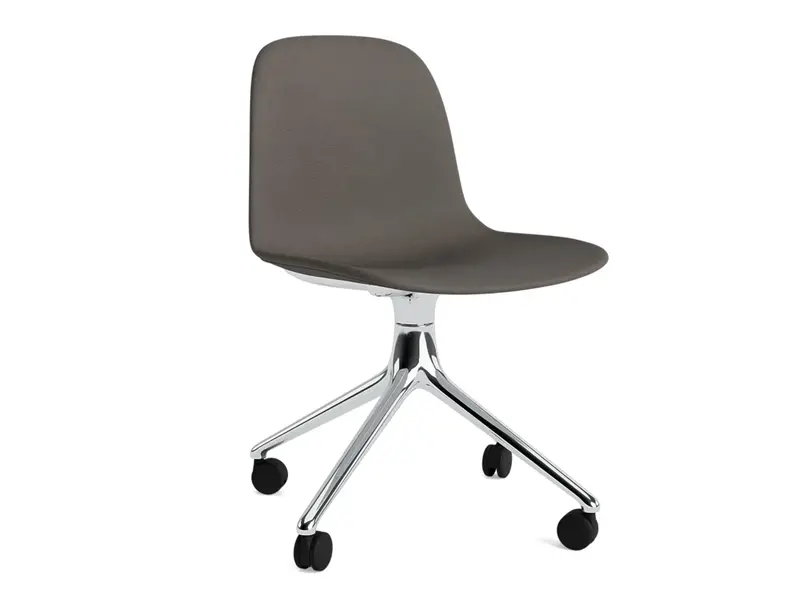 Form Fauteuil pivotant en cuir