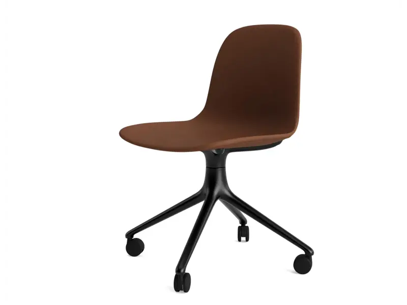 Form Fauteuil pivotant en cuir