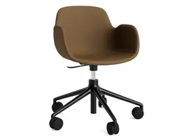 Form Fauteuil pivotant en cuir