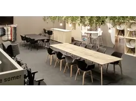 Officina Table de conférence/table à manger placage bois