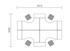 Ogi V bureau d'angle