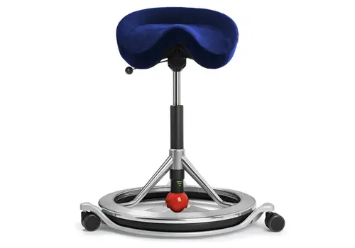 Smart tabouret selle assis-debout avec roulettes