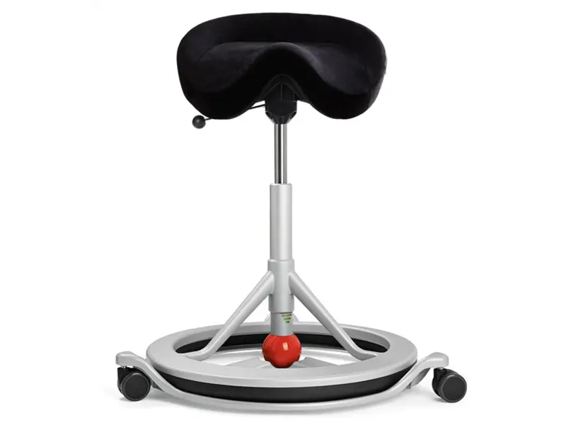 Smart tabouret selle assis-debout avec roulettes