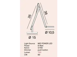 String T1 mini bureaulamp