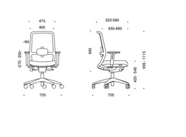 Narbutas Surf chaise de bureau ergonomique