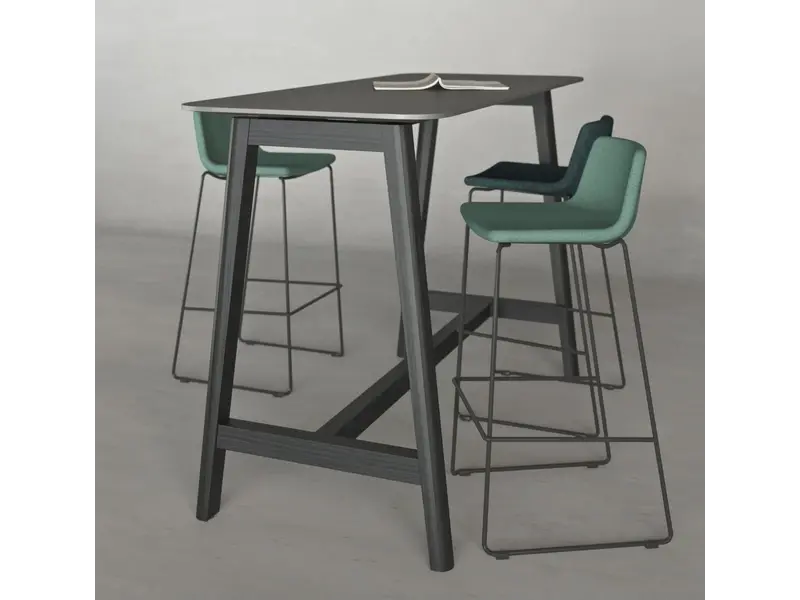 Twist & sit tabouret haut avec pied en métal