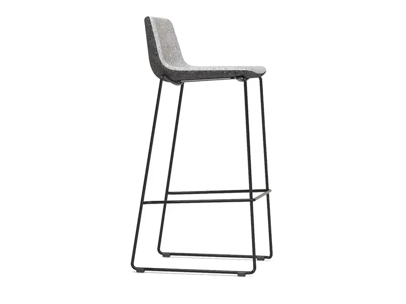 Twist & sit tabouret haut avec pied en métal