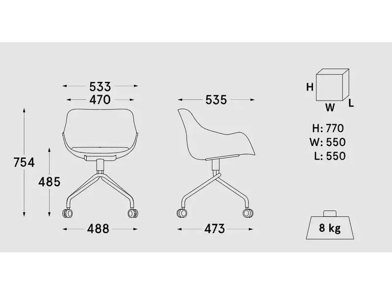 Baltic Soft duo chaise pivotante