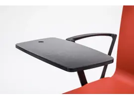 Shila chaise empilable avec tablette écritoire