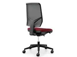 68 fauteuil de bureau dossier en maille sans accoudoirs