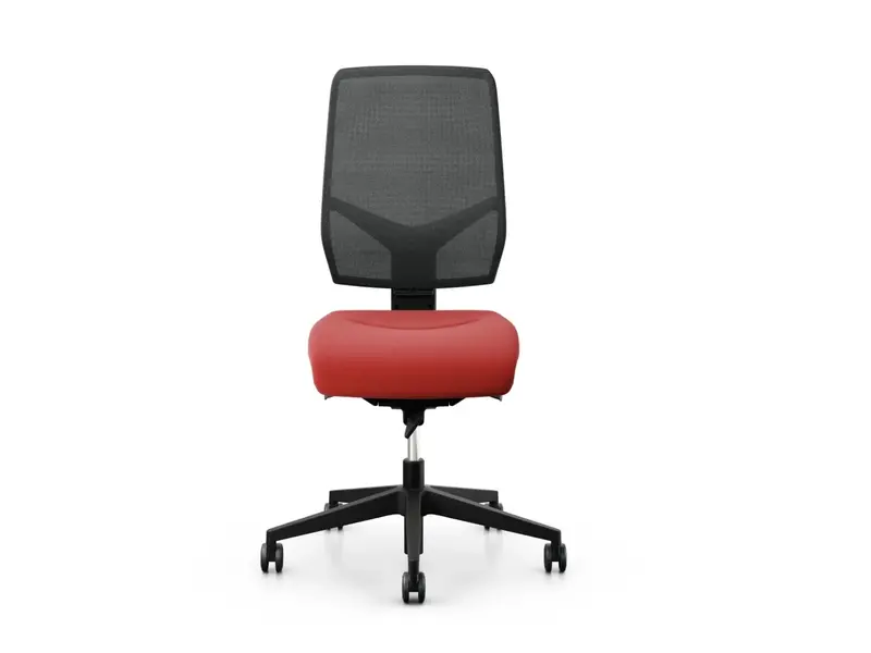 68 fauteuil de bureau dossier en maille sans accoudoirs