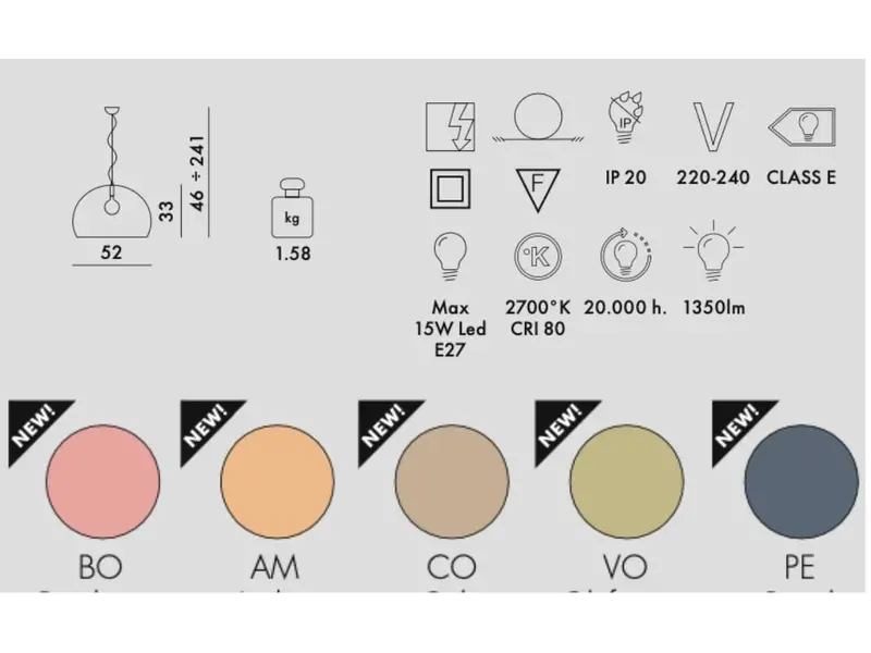 FL/Y hanglamp gerecycled