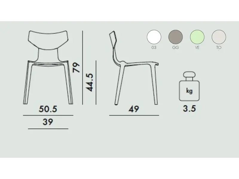 Re-Chair stoel gerecycled mogelijk gemaakt door Illy
