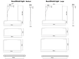 BuzziShield Light akoestische hanglamp