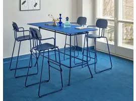 New school hoge tafel met linoleum tafelblad