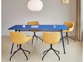 New school table à manger avec plateau en linoléum