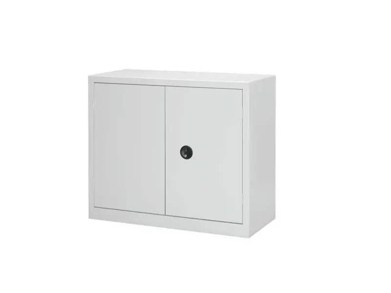 Armoire métallique monobloc basse à portes battantes