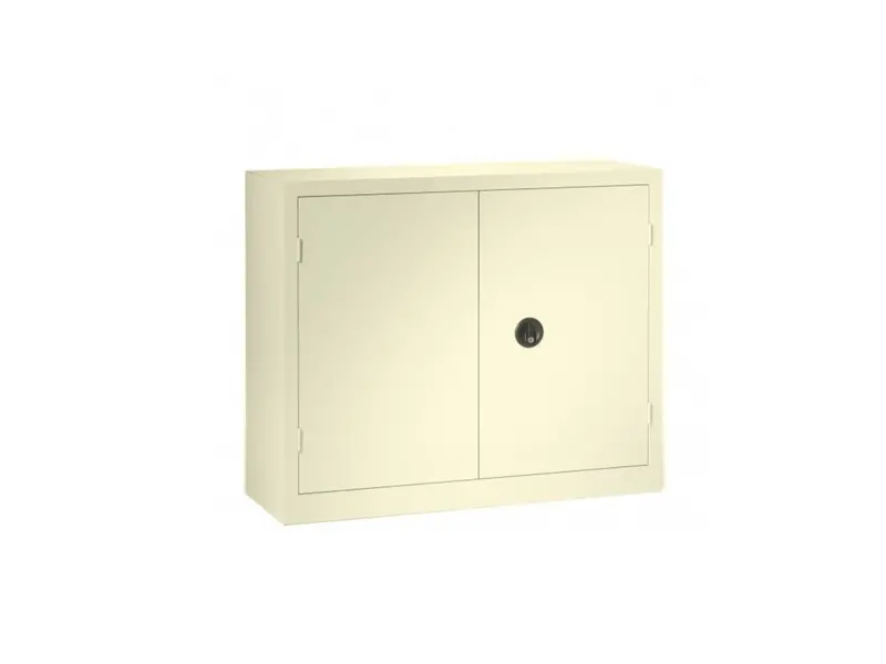 Armoire métallique monobloc basse à portes battantes