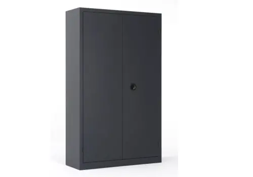 Armoire métallique monobloc haute à portes battantes