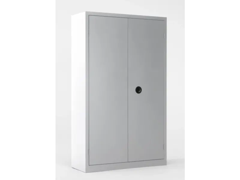 Armoire métallique monobloc haute à portes battantes