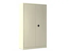 Armoire métallique monobloc haute à portes battantes